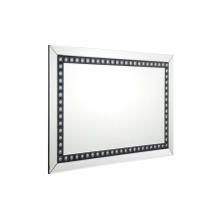 Rectangular silver mirror black mirror floor mirror